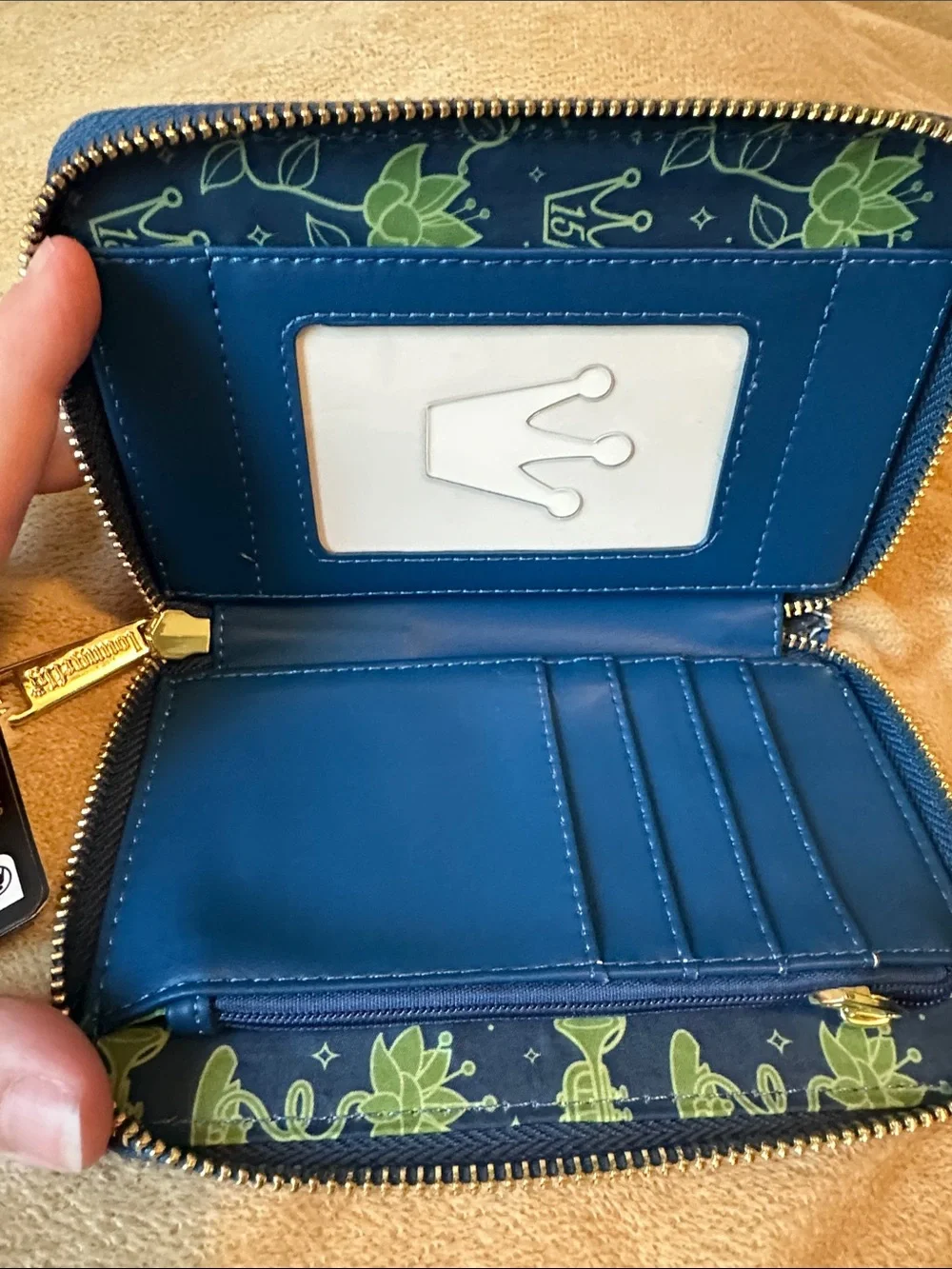 Loungefly Disney Princess Tiana Blue Night Wallet - Glows in Dark